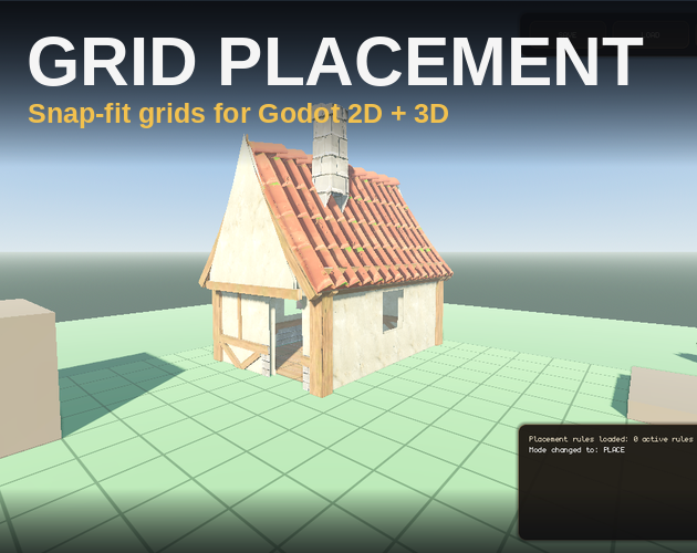 itch.io cover — finished timber-gable house with title lockup